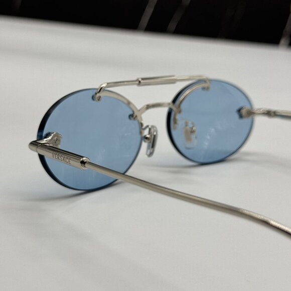 NEW VERSACE VE2295 1000/1 SUNGLASSES BLUE WOMEN VERSACE VE2295 10001 main image 6